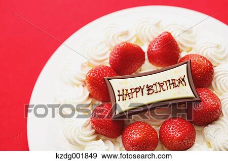 Stock Photo - Strawberry Cake. Fotosearch