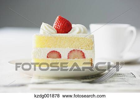 Stock Photo - Strawberry Cake. Fotosearch
