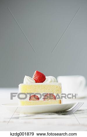 Stock Photo - Strawberry Cake. Fotosearch