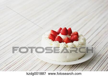 Stock Photo - Strawberry Cake. Fotosearch