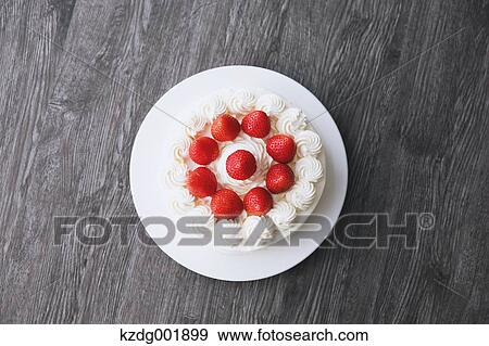 Stock Photo - Strawberry Cake. Fotosearch