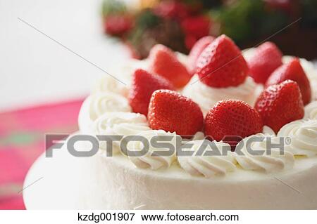 Stock Photo - Strawberry Cake. Fotosearch