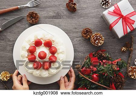 Strawberry Cake View Large Photo Image Stock Photo - Strawberry Cake. Fotosearch