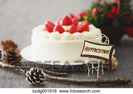 Stock Photo - Strawberry Cake. Fotosearch