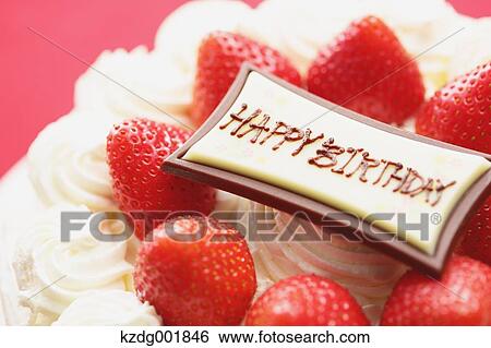 Stock Photograph - Strawberry Cake. Fotosearch