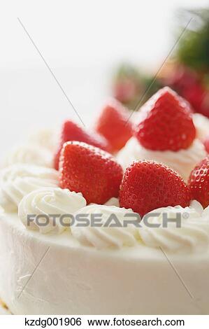 Strawberry Cake View Large Photo Image Stock Photograph - Strawberry Cake. Fotosearch