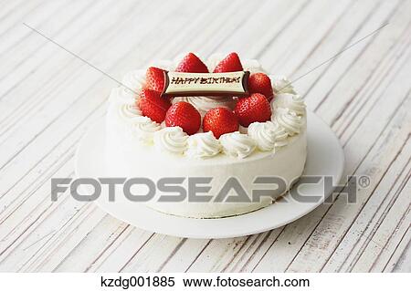 Stock Photography - Strawberry Cake. Fotosearch