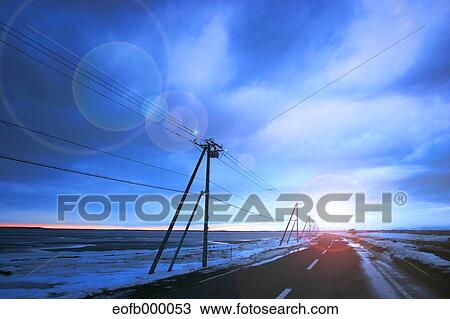 Street and electric wires View Large Photo Image Stock Image - Street and electric wires. Fotosearch