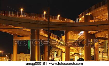 Stock Image - Tokyo street at night. Fotosearch
