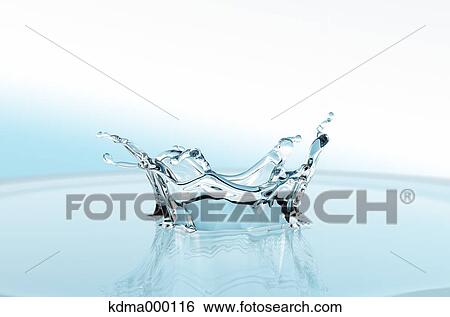 Stock Photograph - Water crown. Fotosearch