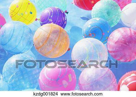 Water Yo-Yo balloons View Large Photo Image Picture - Water Yo-Yo balloons. Fotosearch