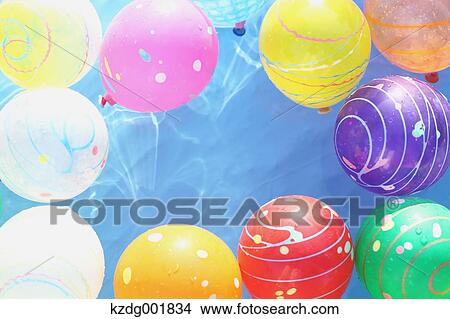 Water Yo-Yo balloons View Large Photo Image Picture - Water Yo-Yo balloons. Fotosearch