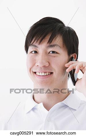 Stock Image - Businessman on the phone. Fotosearch