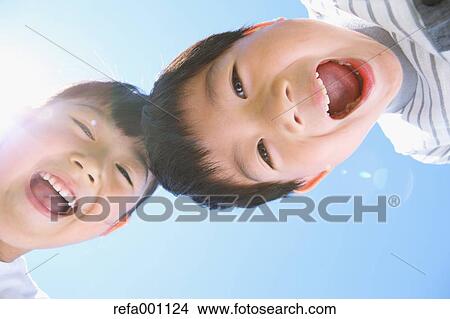 Happy Japanese kids laughing View Large Photo Image Picture - Happy Japanese kids laughing. Fotosearch
