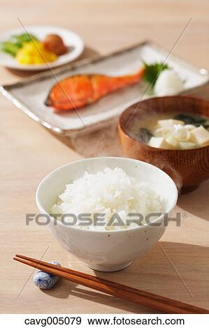 Japanese style breakfast View Large Photo Image Stock Photo - Japanese style breakfast. Fotosearch