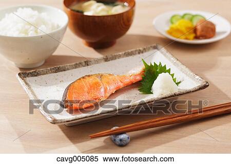 Stock Photography - Japanese style breakfast. Fotosearch
