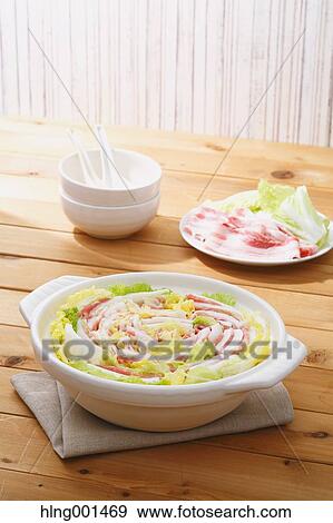 Japanese style casserole View Large Photo Image Stock Photo - Japanese style casserole. Fotosearch