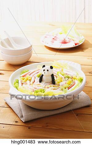 Japanese style casserole with grated radish animal decoration View Large Photo Image Stock Image - Japanese style casserole with grated radish animal decoration. Fotosearch