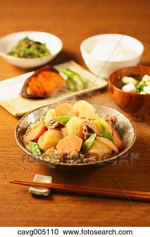 Stock Image - Japanese style set menu. Fotosearch