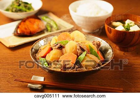 Stock Image - Japanese style set menu. Fotosearch