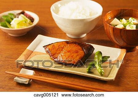 Stock Image - Japanese style set menu. Fotosearch