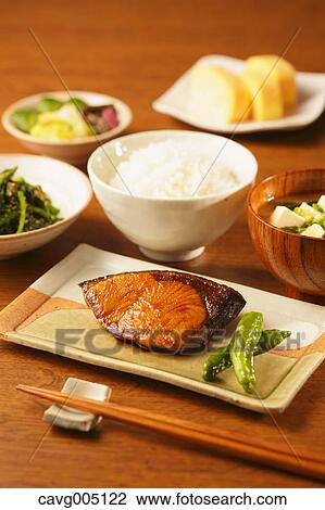 Stock Image - Japanese style set menu. Fotosearch