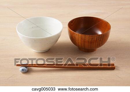 Stock Image - Japanese tableware. Fotosearch