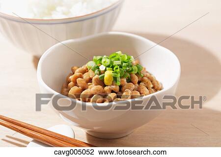 Natto beans and bowl of rice View Large Photo Image Stock Image - Natto beans and bowl of rice. Fotosearch