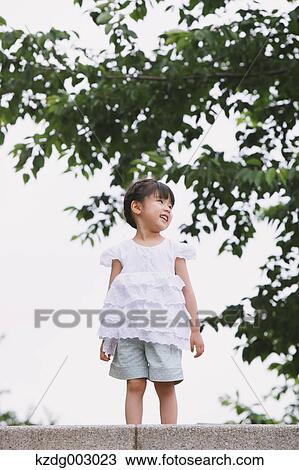 Stock Image - Young girl portrait. Fotosearch