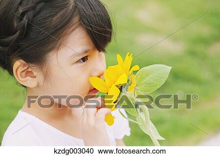 Stock Image - Young girl portrait. Fotosearch