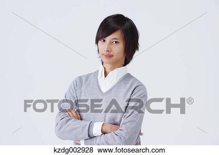 Stock Photo - Young man portrait. Fotosearch