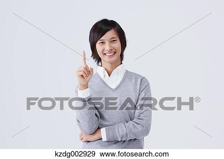 Stock Photo - Young man portrait. Fotosearch