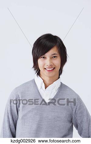 Stock Photograph - Young man portrait. Fotosearch