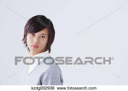 Stock Photograph - Young man portrait. Fotosearch