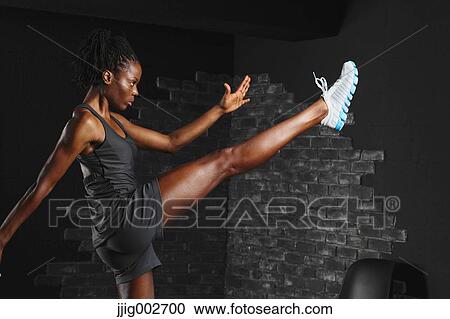 African Woman Working Out View Large Photo Image Stock Image - African Woman Working Out . Fotosearch