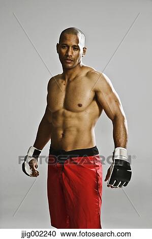 Bald male fighter View Large Photo Image Stock Image - Bald male fighter. Fotosearch