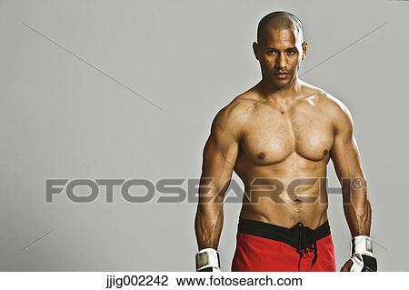 Bald male fighter View Large Photo Image Stock Image - Bald male fighter. Fotosearch