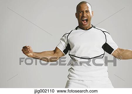 Bald male rugby player View Large Photo Image Stock Image - Bald male rugby player. Fotosearch
