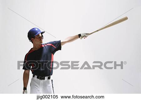 Baseball batter against white background View Large Photo Image Stock Photography - Baseball batter against white background. Fotosearch