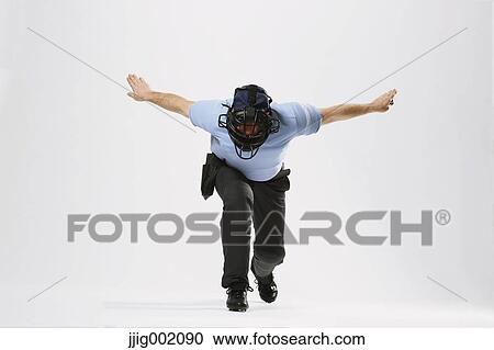 Baseball chief referee against white background View Large Photo Image Stock Image - Baseball chief referee against white background. Fotosearch