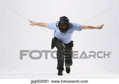 Baseball chief referee against white background View Large Photo Image Stock Image - Baseball chief referee against white background. Fotosearch