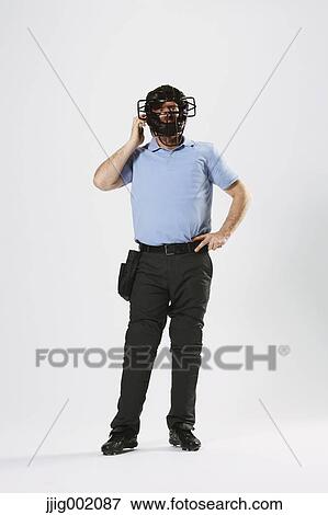 Baseball chief referee against white background View Large Photo Image Stock Photo - Baseball chief referee against white background. Fotosearch
