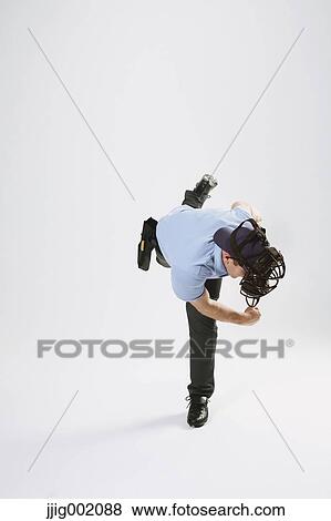 Baseball chief referee against white background View Large Photo Image Stock Photo - Baseball chief referee against white background. Fotosearch
