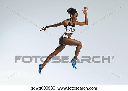 Female Athlete Running View Large Photo Image Stock Photograph - Female Athlete Running . Fotosearch
