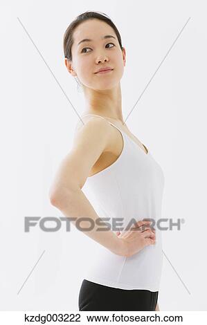 Japanese female dancer View Large Photo Image Stock Image - Japanese female dancer. Fotosearch