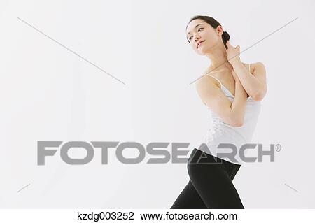 Japanese female dancer View Large Photo Image Stock Image - Japanese female dancer. Fotosearch