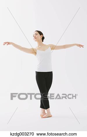 Stock Image - Japanese female dancer. Fotosearch