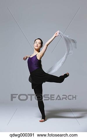 Stock Image - Japanese female dancer. Fotosearch