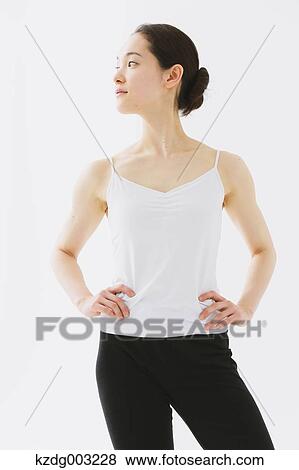 Stock Photo - Japanese female dancer. Fotosearch