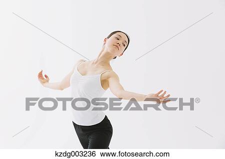 Stock Photograph - Japanese female dancer. Fotosearch
